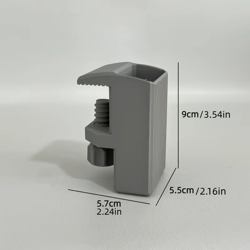 Clip-On Stifthalter ohne Bohren in Weiß aus Kunststoff – Verstellbarer Schreibtischclip für Kanten von 1–3,5 cm als Stift- und Marker-Organizer für dein Büro - Bild 2