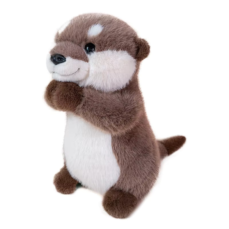 Gegemuchen Otter Plüsch Spielzeug, mit magnetischer Kraft, braun - Bild 3