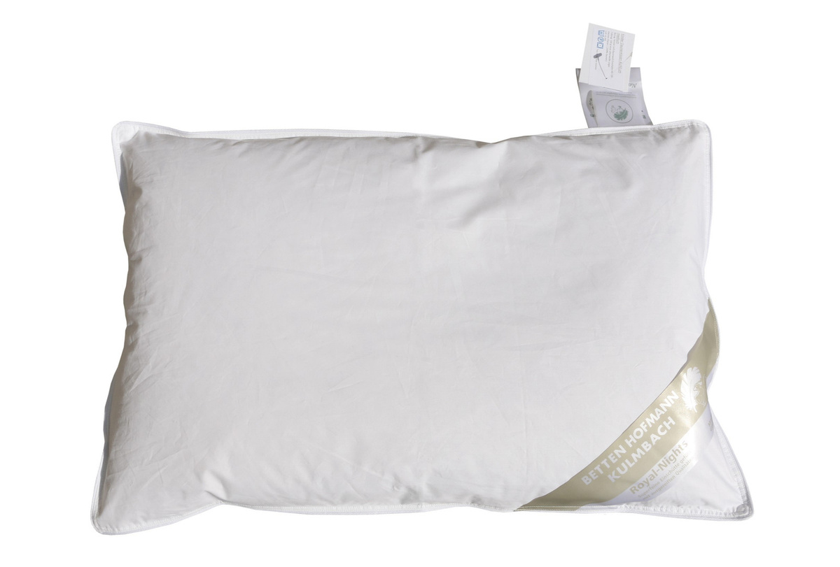 Betten Hofmann Kinder Daunenkissen, Farbe: Weiß, B/B/H: 40 x 60 cm, 100% Daunen, Medium - Bild 1