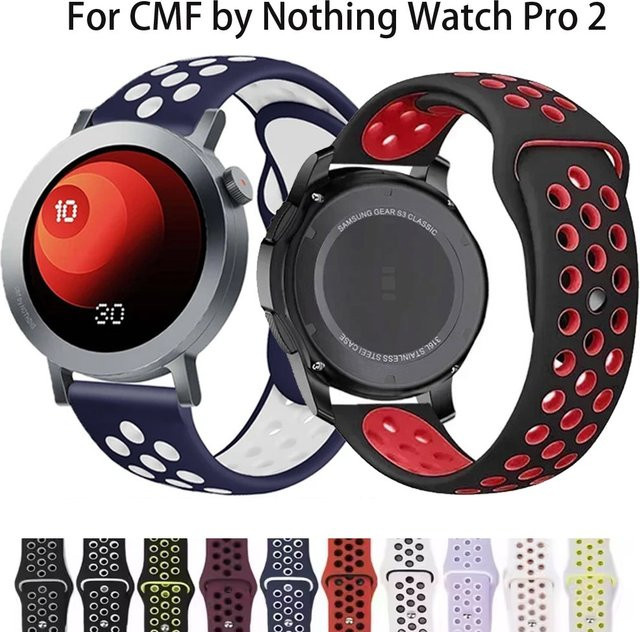 CMF by Nothing Uhrenarmband Silikon, 22 mm, Schwarz, Unisex - Bild 1