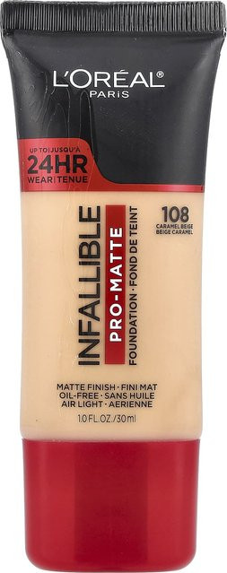 L'Oréal Infallible Pro Matte Foundation, 108 Caramel Beige, 30 ml - Bild 1