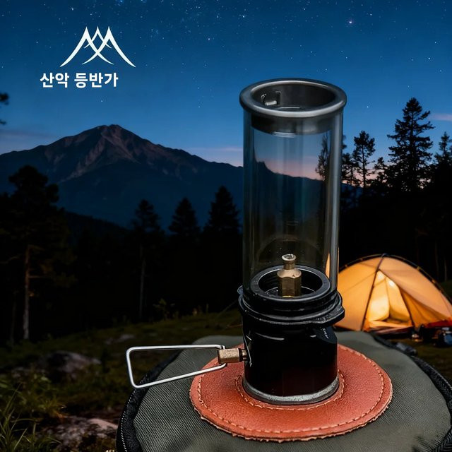 MOUNTAINHIKER Tragbare windgeschützte Gas-Kerzenlampe für Outdoor-Camping und Zeltbeleuchtung - Bild 1