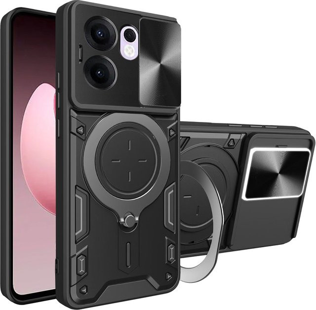 Techsuit CamGuard Pro Schutzhülle für Oppo Reno13 FS 5G, Reno13 F 4G und Reno13 F in Schwarz - Bild 1