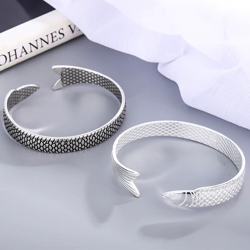 GaGa-Duck Armband, 925 Silber, Drachen, Fisch - Bild 2