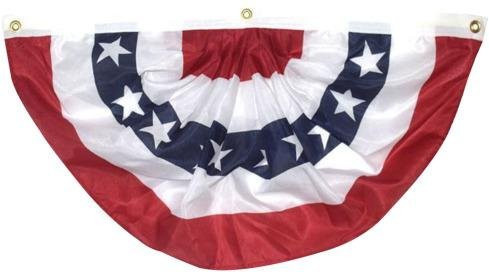 Amerikanische Plissee-Fächerflagge Patriotisch Rot Weiß Blau USA Dekoration für Party und Unabhängigkeitstag