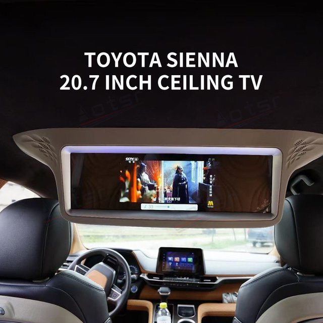 Aotsr Android System 20,7 Zoll HD Auto Monitor für Toyota Sienna mit HDMI und FM für die Deckenmontage - Bild 1