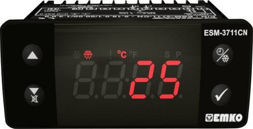 Emko ESM-3711-CN.8.12.0.1/00.00/1.0.0.0 2-Punkt-Regler Temperaturregler PTC Schwarz B/T/H: 76 x 65 x 35 mm - Bild 1