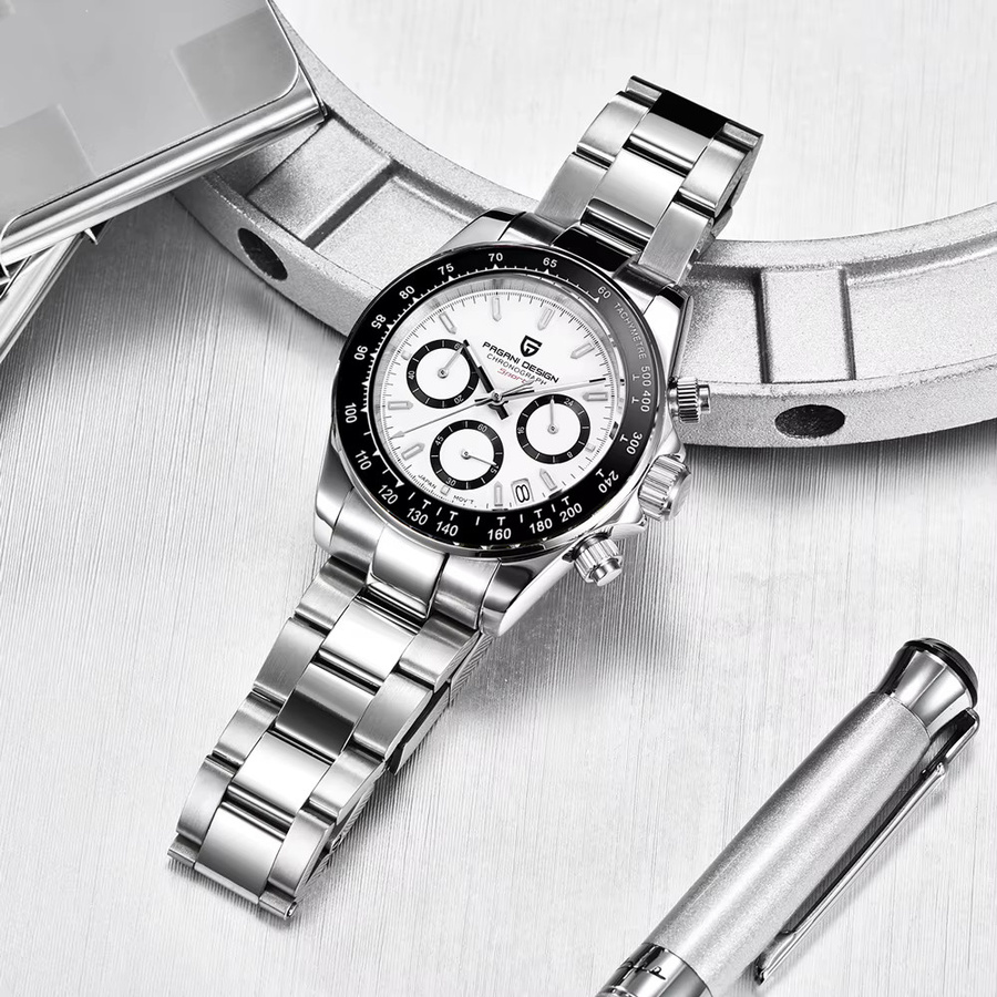 Pagani Design Chronograph, Quarz, Edelstahl, Saphirglas, Herren - Bild 2