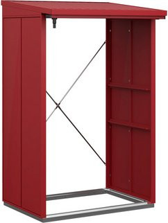 Ecostar Kaminholzregal Elegant-V aus Metall in Purpurrot, B/H/T: 112,7 x 198 x 102,5 cm - Bild 2