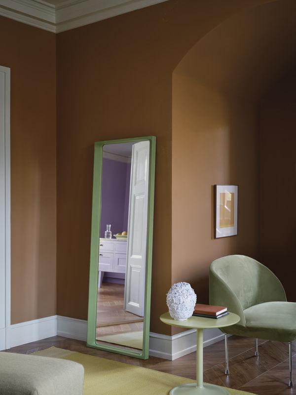 Muuto Arced Spiegel groß in Grün mit Holzrahmen, bogenförmig und modern - Bild 2