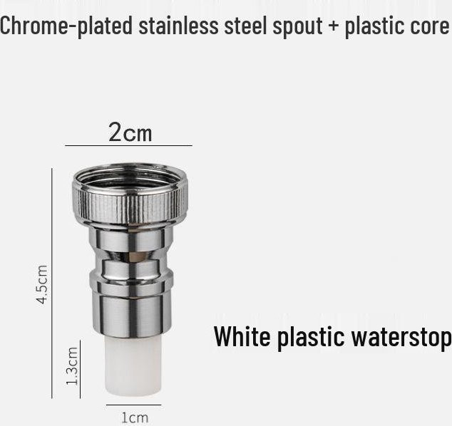 TrendVibeCN Automatisches Absperrventil für Waschmaschinen mit Kupferdüse und Kupferstopper in Gunmetal - Bild 1