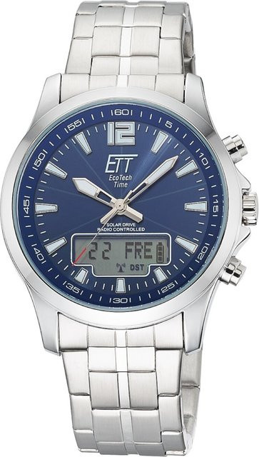 ETT Chronograph, Solar, Edelstahl, Blau, 45 mm, Herren - Bild 1