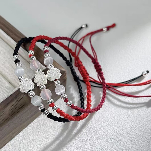 Rinhoo Armband, Lotusblumen-Perlen, verstellbar, Damen - Bild 1
