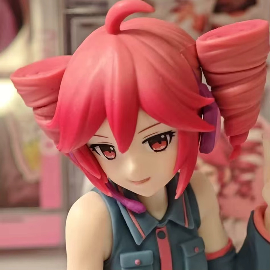 Bandai Anime Kasane Teto Actionfigur, Rosa Haare, Einzelfigur - Bild 2
