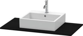 Duravit Konsole XSquare in Schwarz mit einem Ausschnitt, B: 100 cm, T: 55 cm - Bild 1