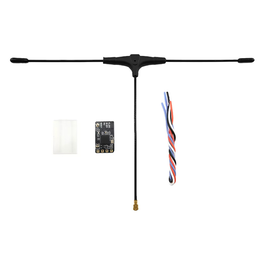 HawkSpeed ELRS 915MHz Nano-Empfänger mit T-Antenne in Schwarz, 0,6g, 50mW Telemetrie SX1276 ESP8285 IPEX1 für FPV Langstrecken-Drohnen - Bild 3
