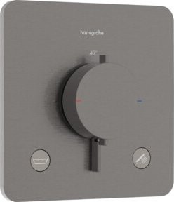Hansgrohe Thermostat Ecostat Comfort Q UP Unterputz-Duschthermostat mit 2 Griffen in Gunmetal Grey - Bild 1