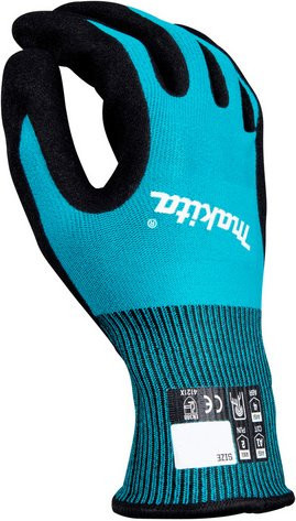 Makita Arbeitshandschuhe aus Nitril in Schwarz, Größe 9 (L) - Bild 1