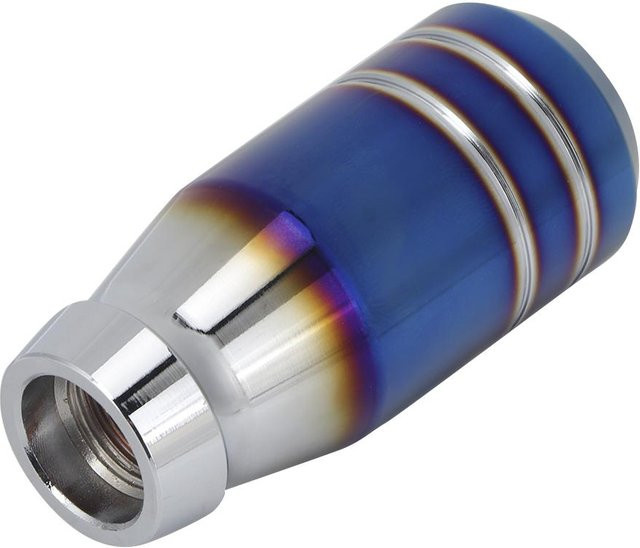 CosyHome Aluminium Getriebe Schalthebelknauf mit Gewindeadapter in Blau und Silber - Bild 1