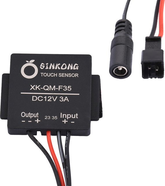 diymore Touch-Schalter für Badezimmerspiegel, DC 12V 3A LED-Treibermodul mit Sensor, Schwarz - Bild 1