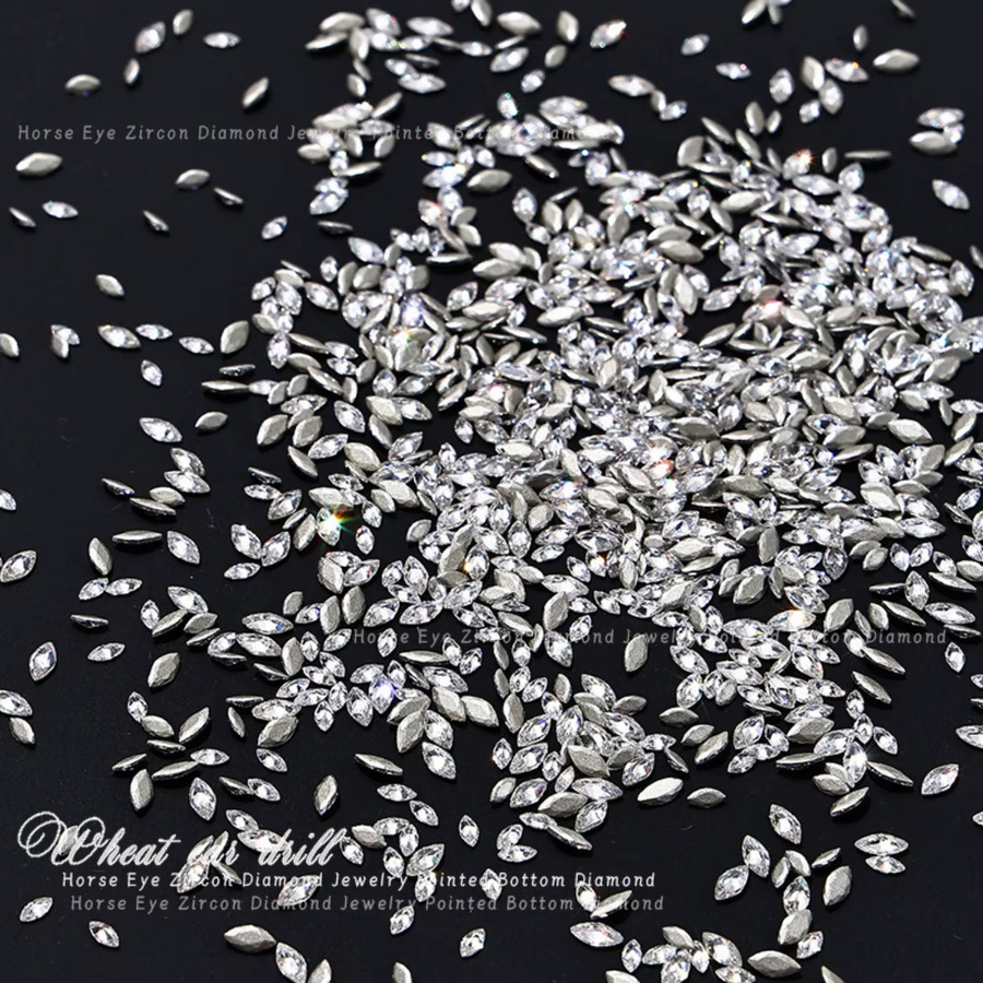 Leya Nagelcharms Mini-Zirkon, 50 Stück, Glänzend, Unisex - Bild 4
