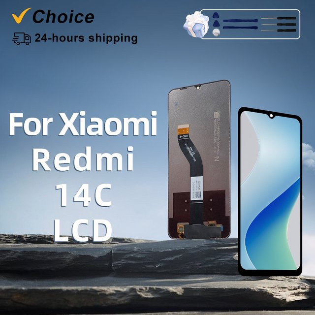 Xiaomi Redmi 14C LCD Ersatz Display mit Rahmen und Touch Digitizer in Schwarz 6,88 Zoll - Bild 1