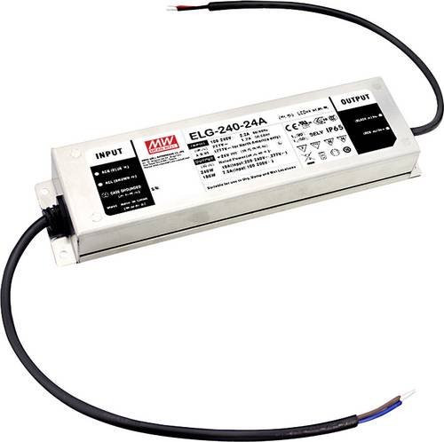 MEAN WELL MW ELG-240-24A-3Y LED-Treiber, Konstantspannung 240W, Silber, IP65 - Bild 1