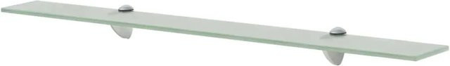 vidaXL Schweberegal aus gehärtetem Sicherheitsglas in Transparent und Weiß, B: 80 cm, T: 10 cm, H: 0,8 cm - Bild 1