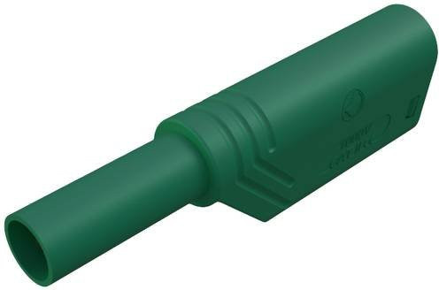 Hirschmann LAS S WS Sicherheits-Lamellenstecker, gerade, Stift-Ø: 4mm, Grün - Bild 1