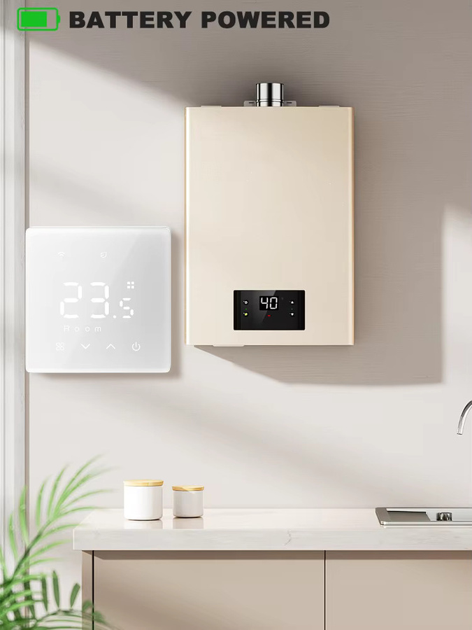 Tuya WiFi Zigbee Smart Thermostat in Weiß für Gaskessel zur App-Steuerung mit Alexa und Google Home Integration - Bild 6