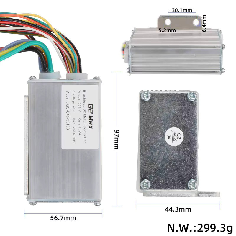 Kukirin Original Controller 48V 25A Ersatz-Steuerplatine für G2 Max Elektroroller in Silber - Bild 2