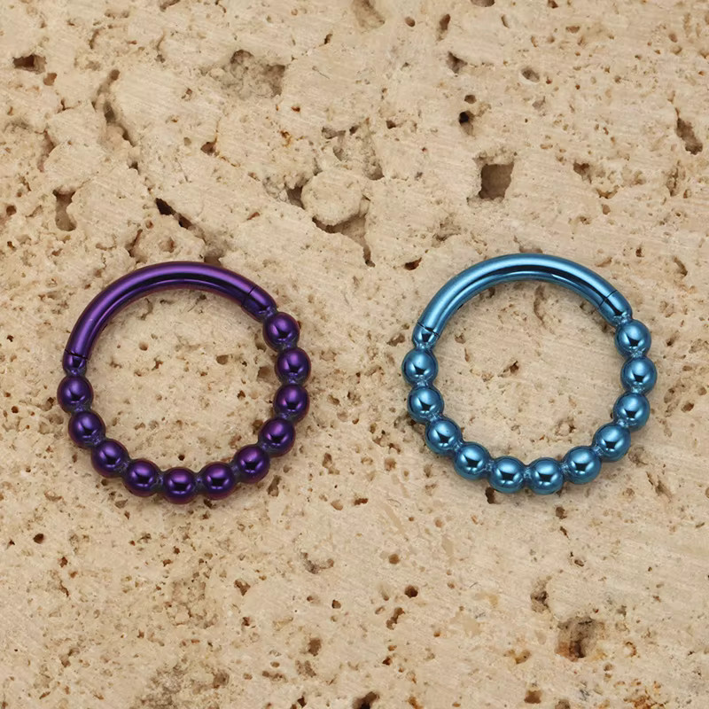 ZOORBODY JEWELRY Ohrring Titan, Perle, Silber, Unisex - Bild 2