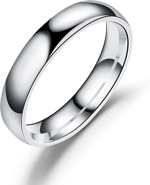 Ring Edelstahl, Silber, 4 mm & 6 mm, Unisex - Bild 1