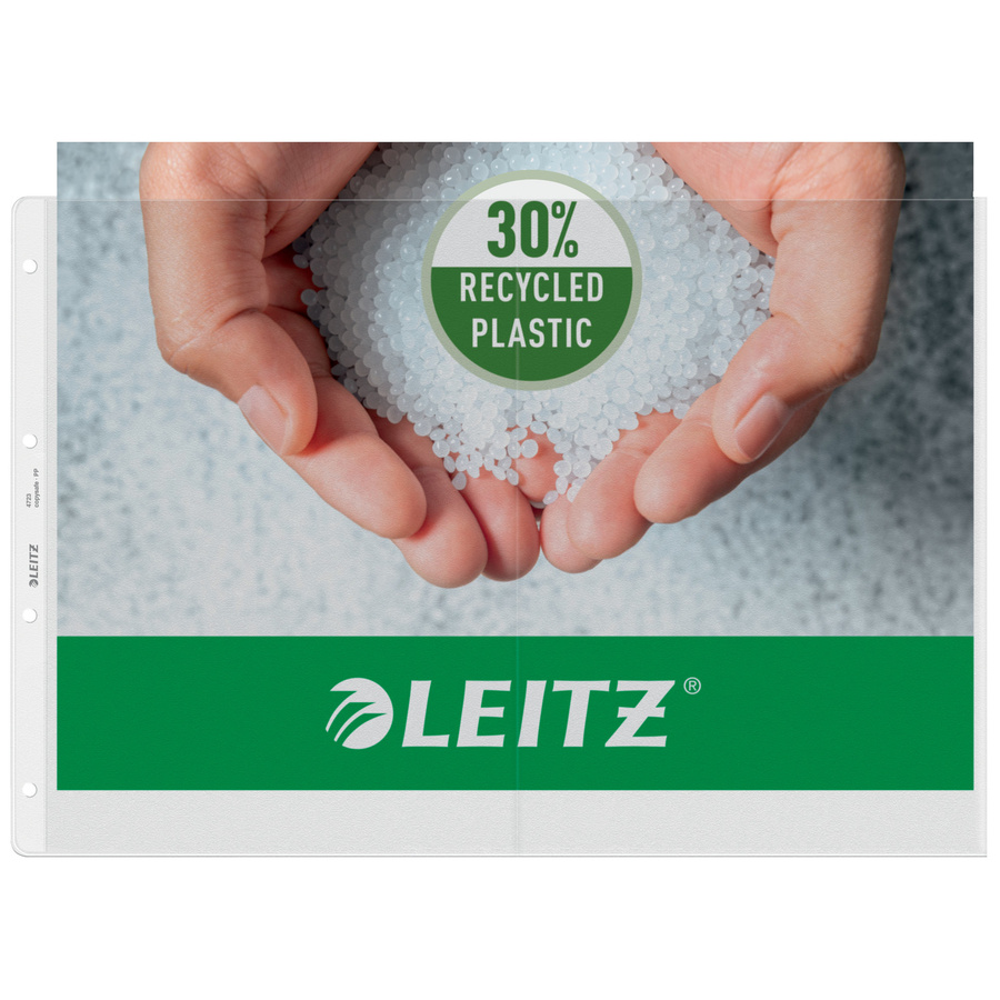 Leitz Prospekthüllen DIN A3 quer, transparent, genarbt, 50 Stück - Bild 2
