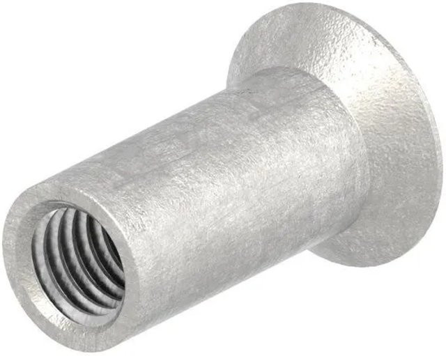 FeNau Hülsenmutter aus Edelstahl V2A in Silber, Senkkopf mit Innensechskant, M5 x 15 mm - Bild 1