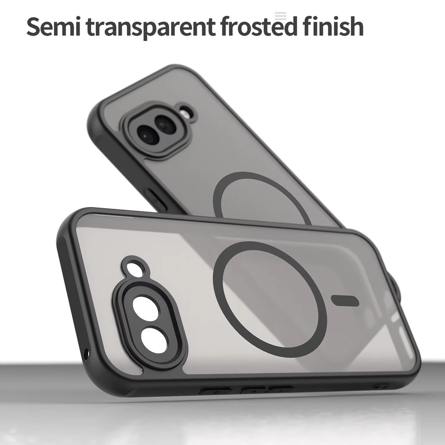 Kumonkey Matte Schutzhülle für Google Pixel 9a, MagSafe kompatibel, Transparent und Blau - Bild 4