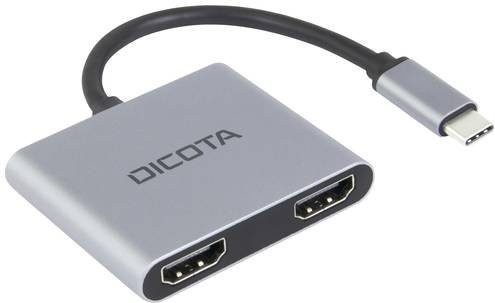 Dicota 4-in-1 USB-C Dockingstation mit HDMI, USB-A und 4K UHD Unterstützung in Silber - Bild 1
