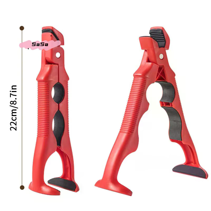YOWEI 3-in-1 Anti-Verbrühungs-Clip aus Silikon als multifunktionaler rutschfester Tablett- und Schalenhalter für Küche und Haushalt in Weiß oder Rot - Bild 2