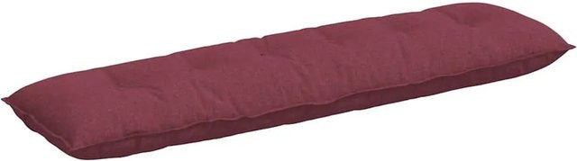 vidaXL Rückenkissen in Weinrot mit abnehmbarem Bezug aus Polyester, B/H/T: 180 x 50 x 19 cm - Bild 1