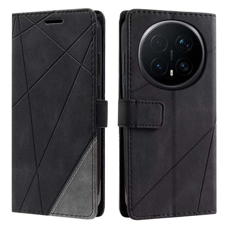 Luxuriöse Lederhülle für Honor Magic 8 Pro und Magic 8 Lite als Flip-Brieftasche von KL-Boutiques in Schwarz oder Braun - Bild 2