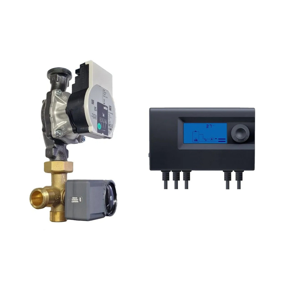 Solar+more Wilo Pumpengruppe EU11M mit 3-Wege-Mischer und Para 25/6-43/SC in Multicolor - Bild 2