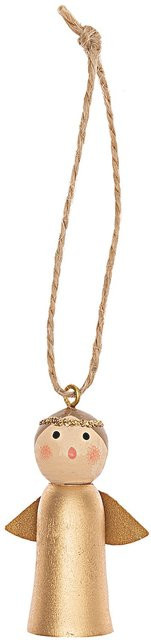 Rico Design Holzhänger Engel in Gold für Weihnachten, Höhe: 5 cm - Bild 1