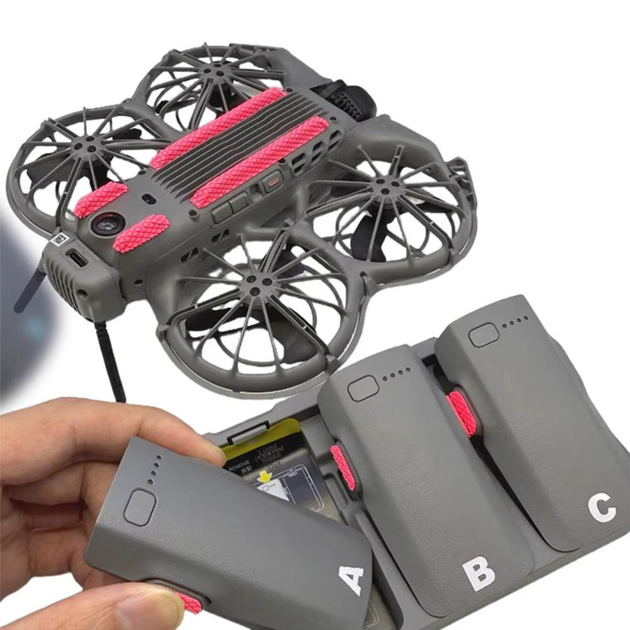 DJI NEO 2 Anti-Rutsch- und Anti-Kratz-Fußaufkleber mit nummerierten Batterie-Aufklebern in Grün und Multicolor - Bild 3
