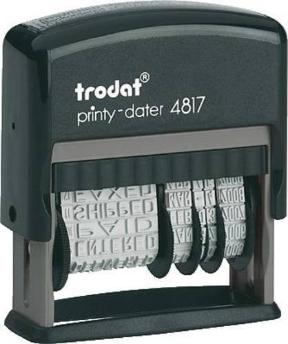 Trodat Printy 4817 Wortbandstempel Schwarz B: 46 mm, H: 4 mm - Bild 1