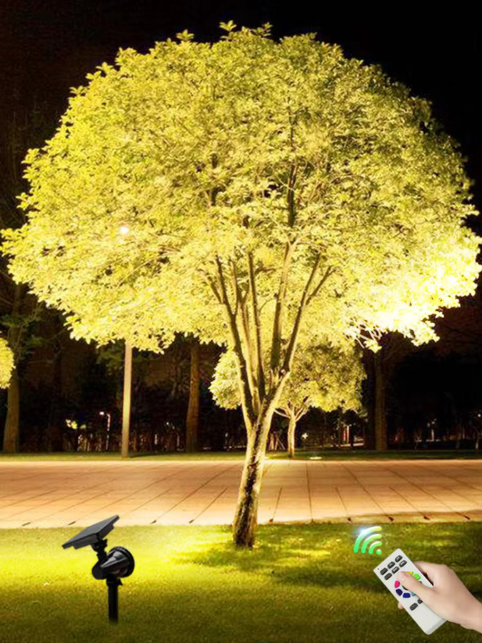 Intelamp Solar-LED-Outdoorstrahler in Schwarz für die Gartenbeleuchtung mit IP65 Wasserdichtigkeit - Bild 6