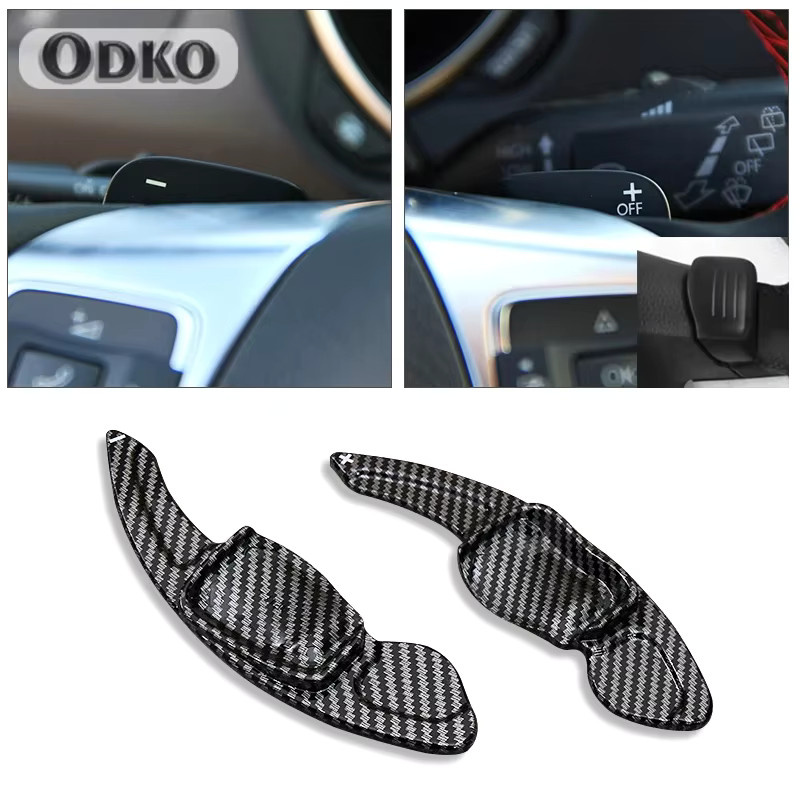 Paddle Shift Verlängerung Lenkrad Abdeckung für VW Golf 6 GTI Jetta Passat Polo Tiguan und Seat Leon in Rot - Bild 2
