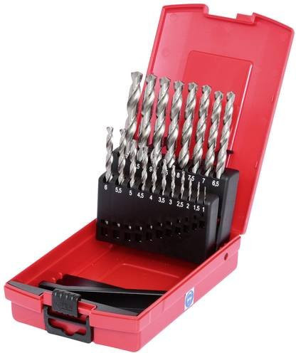 KS Tools HSS-G Spiralbohrer-Set aus Stahl in Silber, 19-teilig, 1-10 mm in Kunststoffkassette - Bild 1