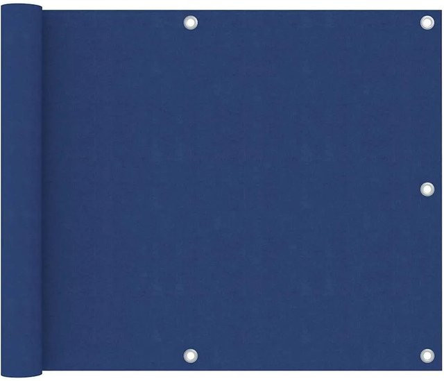 vidaXL Balkon-Sichtschutz aus Oxford-Gewebe in Blau, Höhe: 75 cm, Breite: 400 cm - Bild 1