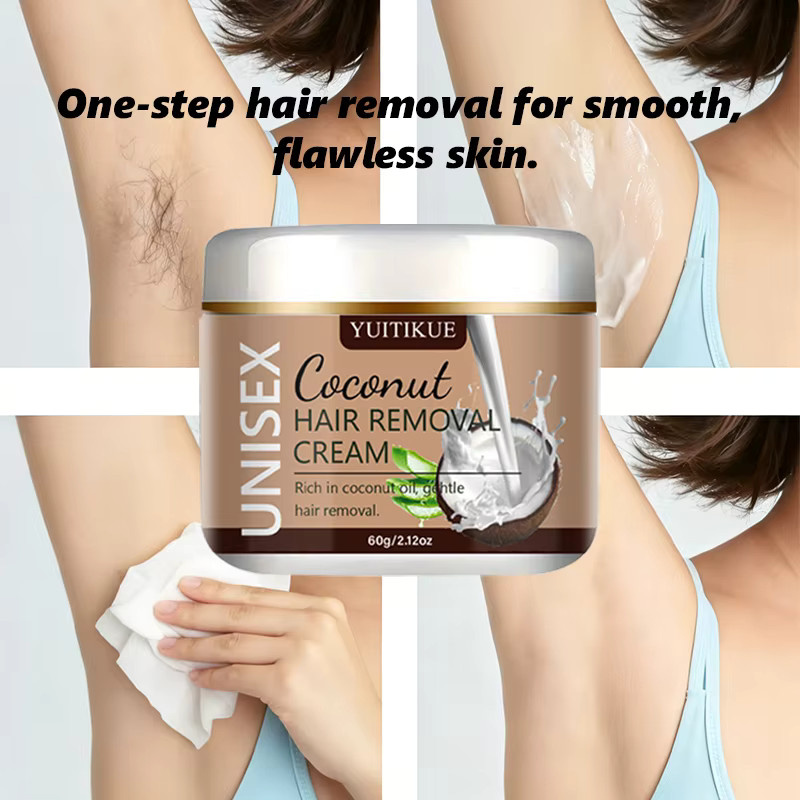 YUITIKUE Haarentfernungscreme Unisex, mit Aloe Vera, 60g - Bild 2