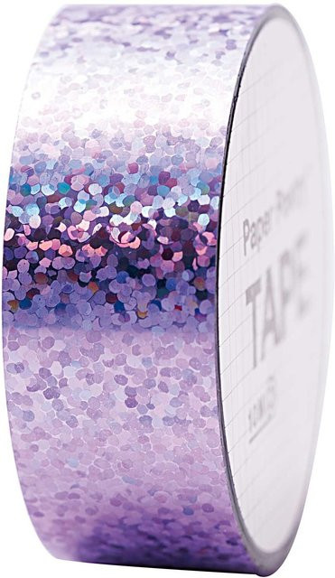 Rico Design Paper Poetry Holographic Washi Tape mit Punkten in Flieder, Breite: 1,9 cm, Länge: 10 m - Bild 1
